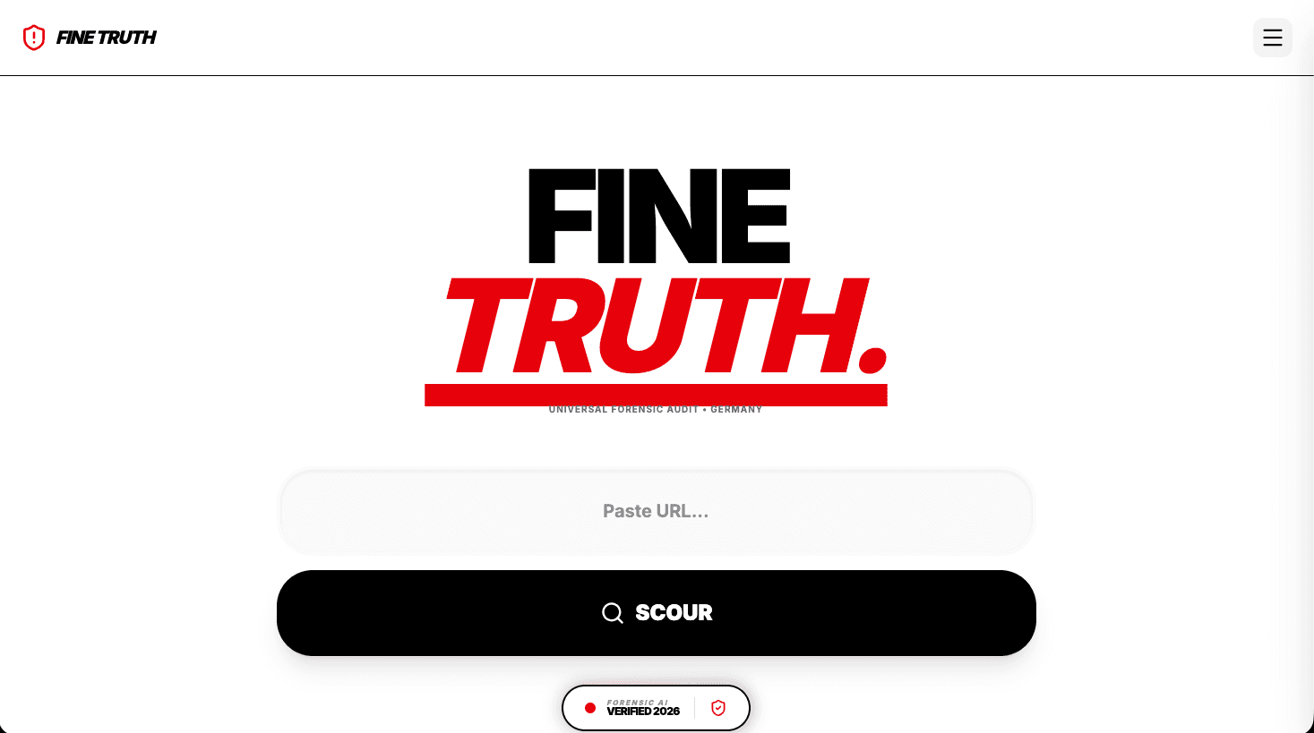 Screenshot of Fine Truth Forensic Audit