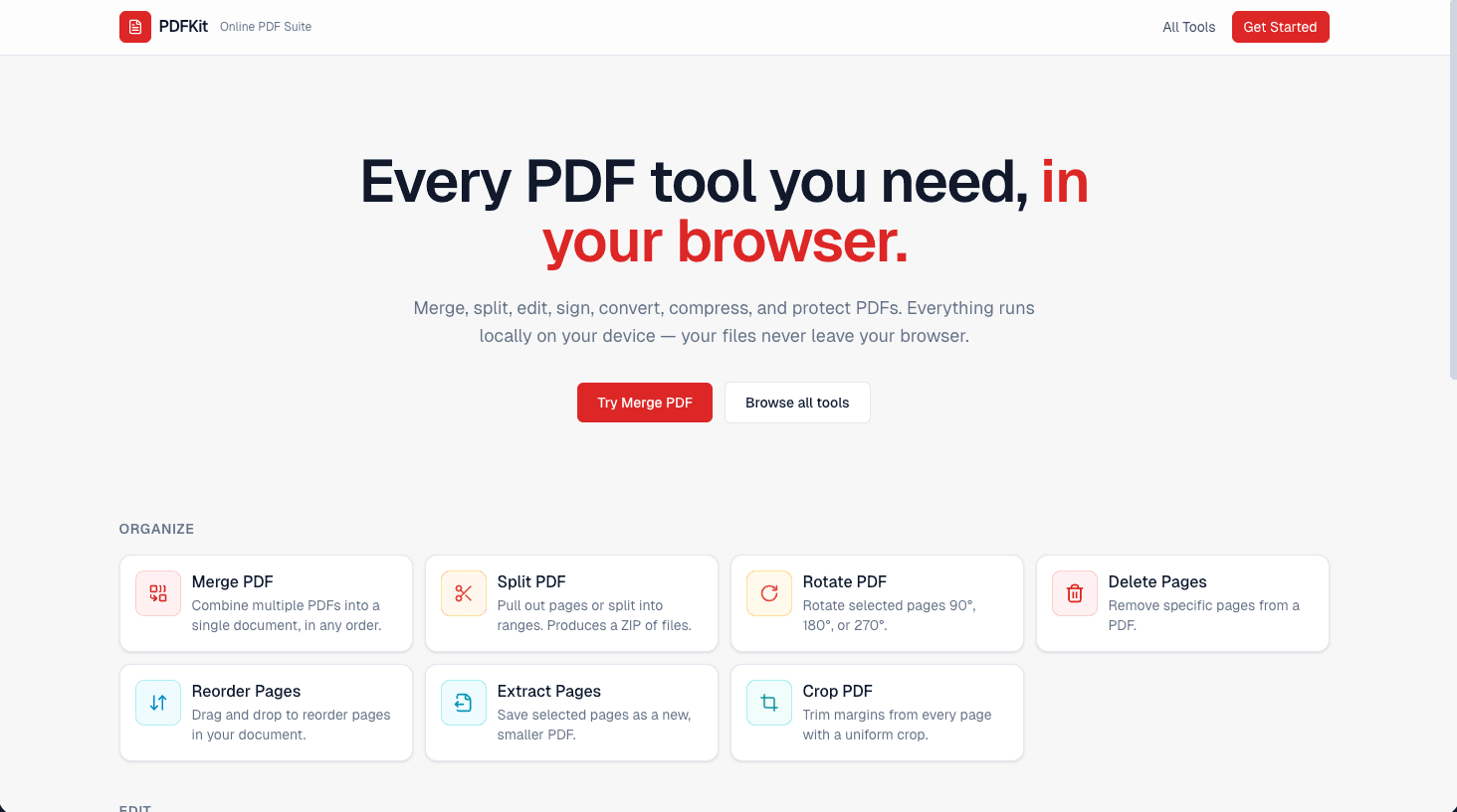 Screenshot of PDFKit Next.Js